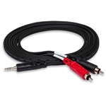 Hosa 10' Y Cable 3.5 mm TRS to Dual RCA
