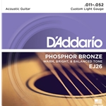 D'Addario EJ26 Phos Bronze Cust Lite Strings