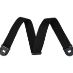 Fender Quick Grip Locking End Guitar Strap, Black Polypro, 2"