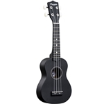 Amahi PGUKBK Black Penguin Ukulele w/bag