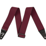 The Fender WeighLess Elastic Guitar Strap RED