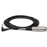 Hosa 5' XLR3F to Right-angle 3.5 mm TRS Cable