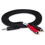 Hosa 6' Y Cable 3.5 mm TRS to Dual RCA