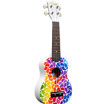 Amahi DDUK3 Rainbow Flower Ukulele w/bag