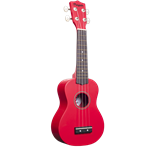 Penguin PGUKRD Soprano Ukulele Dark Red