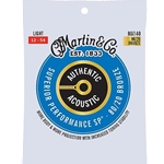 Martin Authentic Acoustic Guitar Strings, Superior Performance Light 12-54, 80/20 Bronze