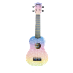 Amahi Rainbow Glitter Soprano Ukulele w/bag