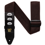 Ernie Ball Pick Holder Brown Guitar Strap