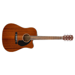 Fender CD-60SCE Dreadnought, Walnut Fingerboard, All-Mahogany A/E Guitar