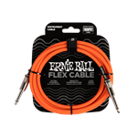 Ernie Ball 10' Flex Instrument Cable Straight/Straight  - Orange