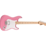 Fender Squier Sonic Stratocaster Electric Guitar, Maple Fingerboard, White Pickguard, Flash Pink