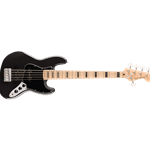Fender Affinity Series Active Jazz BassV, Maple Fingerboard, Black Pickguard, Black Metallic Bass Guitar