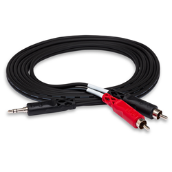 Hosa 10' Y Cable 3.5 mm TRS to Dual RCA