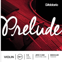 D'Addario J810 Prelude Violin Set Med 1/2 Size