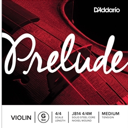 D'Addario J810G Prelude Violin G 4/4 Med Single String