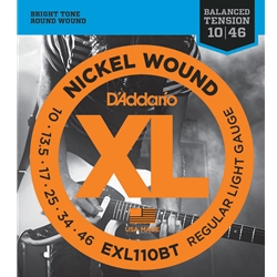 D'Addario EXL110BT Nickel Wound Elec strings - Balanced Tension