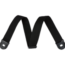 Fender Quick Grip Locking End Guitar Strap, Black Polypro, 2"