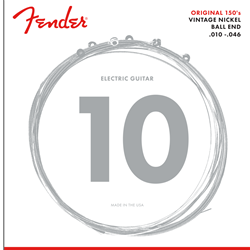 Fender F150R Guitar Strings, Pure Nickel Wound, Ball End.