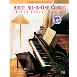 Alfred's Basic Adult All-In-One Piano Course BK & DVD