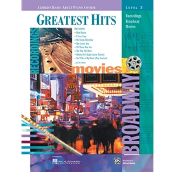 Alfred's Basic Adult Piano Greatest HIts 3 - Movies & Broadway