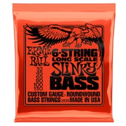 Ernie Ball 2838 Long Scale Nickel Wound Slinky 6 String Bass Set