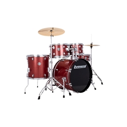 Ludwig Accent Drive 5pc Drum Set - Red Sparkle