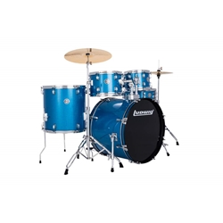 Ludwig Accent Drive 5pc Drum Set - Blue Sparkle
