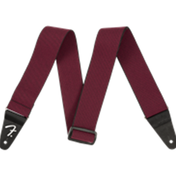 The Fender WeighLess Elastic Guitar Strap RED