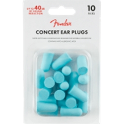 Fender Concert Ear Plugs (10 Pair), Daphne Blue