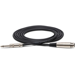 Hosa XLR3F to 1/4 in TS Mic Cable 10FT