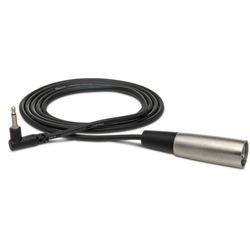 Hosa 5' Mic Cable Right-angle 3.5 mm TS to XLR3M