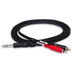 Hosa 2m 1/4" TRS to Dual RCA Insert Cable