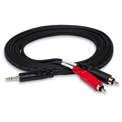 Hosa 6' Y Cable 3.5 mm TRS to Dual RCA