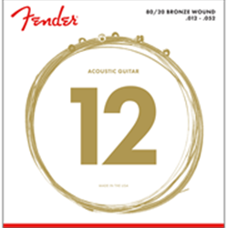 Fender 70L 80/20 Bronze Acoustic Strings, Ball End,