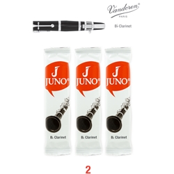 Vandoren JUNO #2 Clarinet Reed - 3 Card