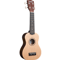 Panda PNUKTN Soprano Ukulele w/bag- Tan