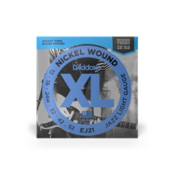 D'addario Nickel Wound Jazz Lite Set 12-52