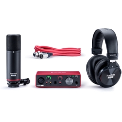 Focusrite Scarlett Solo Studio 2x2 USB Audio Interface with Microphone & Headphones (3rd Generation)