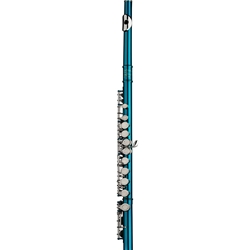 Glory Closed Hole C Flute With Case - Sea Blue