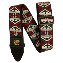 Ernie Ball Primal Red Jacquard Guitar Strap