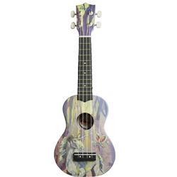 Amahi DDUK20 Unicorn Soprano Ukulele w/bag