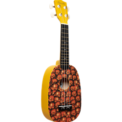 Amahi DDUK16 Pineapple Shape Soprano Ukulele w/bag