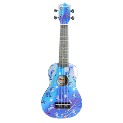 Amahi Unicorn Dreams Soprano Ukulele w/bag