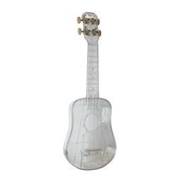 Amahi DDUK22 Soprano Crystal Clear Plastic Ukulele w/bag