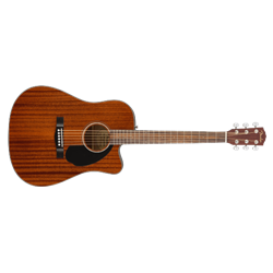 Fender CD-60SCE Dreadnought, Walnut Fingerboard, All-Mahogany A/E Guitar