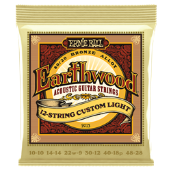 Ernie Ball 12 String Custom Light Earthwood 80/20 Bronze Acoustic Strings