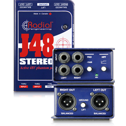 Radial J48 Stereo Premium Stereo Active DI