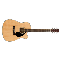 Fender CD-60SCE A/E Dreadnought Guitar, Walnut Fingerboard, Natural