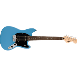 Fender Squier Sonic® Mustang Elec Guitar HH, Laurel Fingerboard, Black Pickguard, California Blue