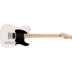 Fender Squier Sonic Esquire H Electric Guitar, Maple Fingerboard, Black Pickguard, Arctic White